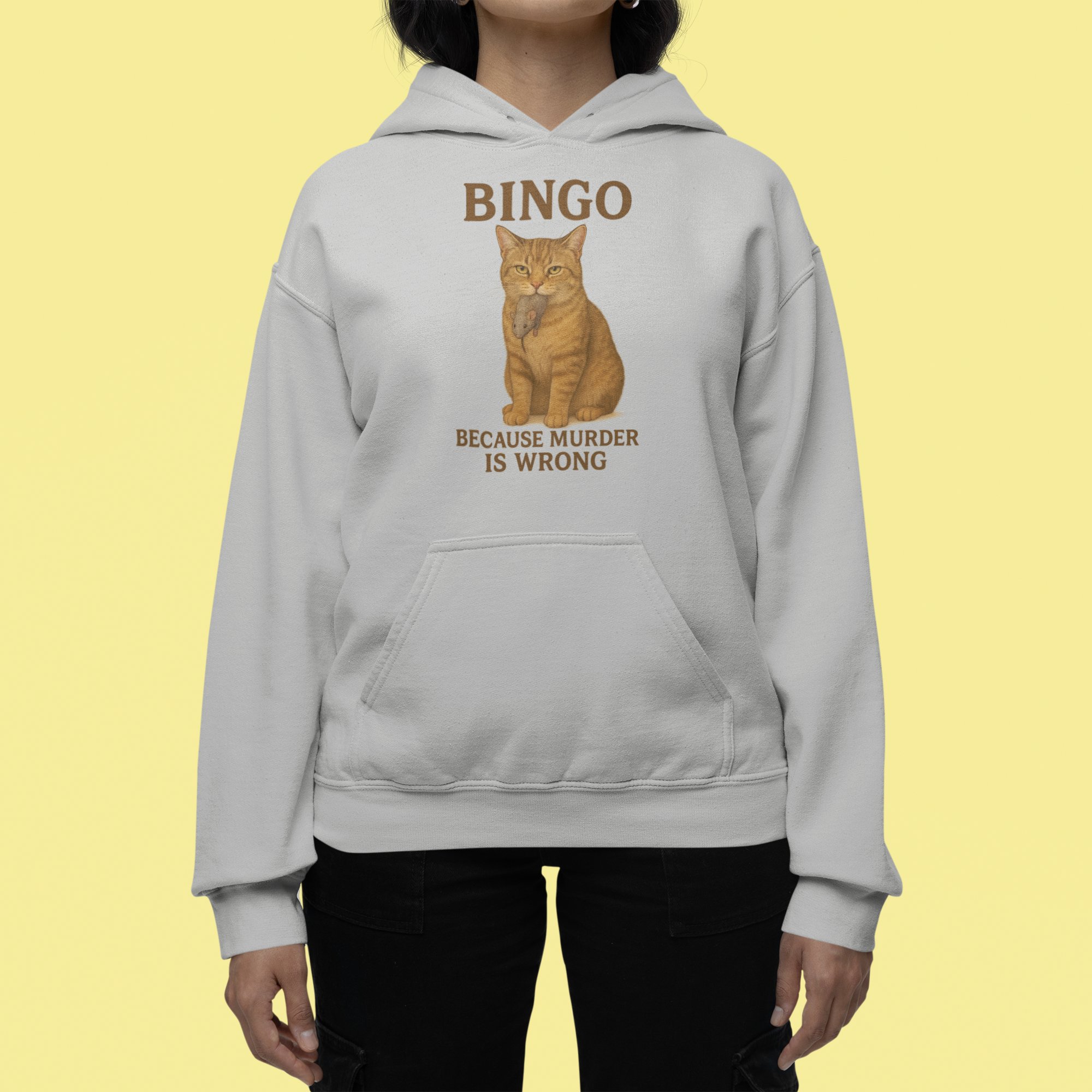 BINGO Because Murder Is Wrong Hoodie