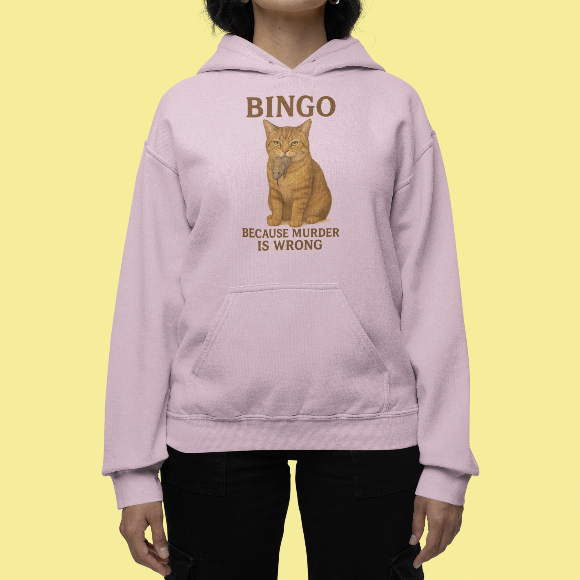 BINGO Because Murder Is Wrong Hoodie