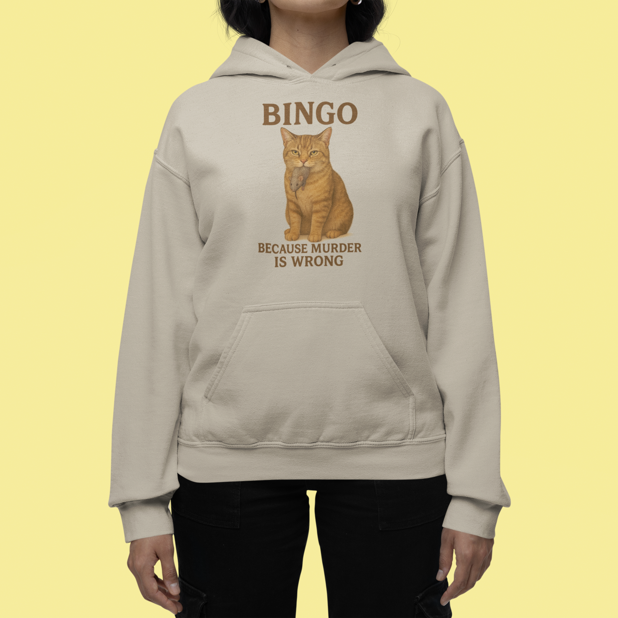 BINGO Because Murder Is Wrong Hoodie