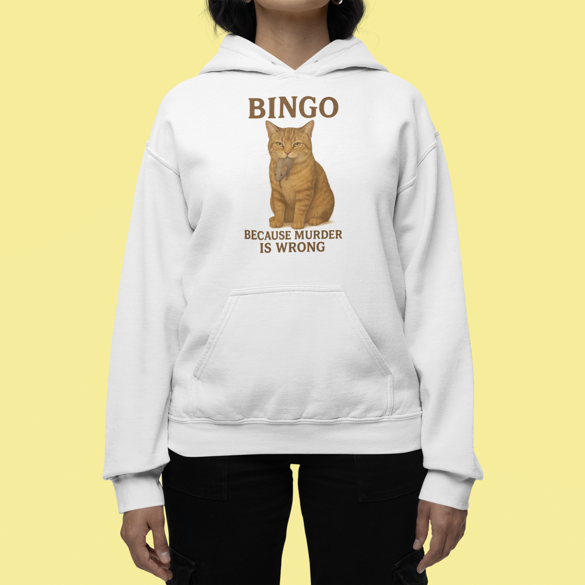 BINGO Because Murder Is Wrong Hoodie
