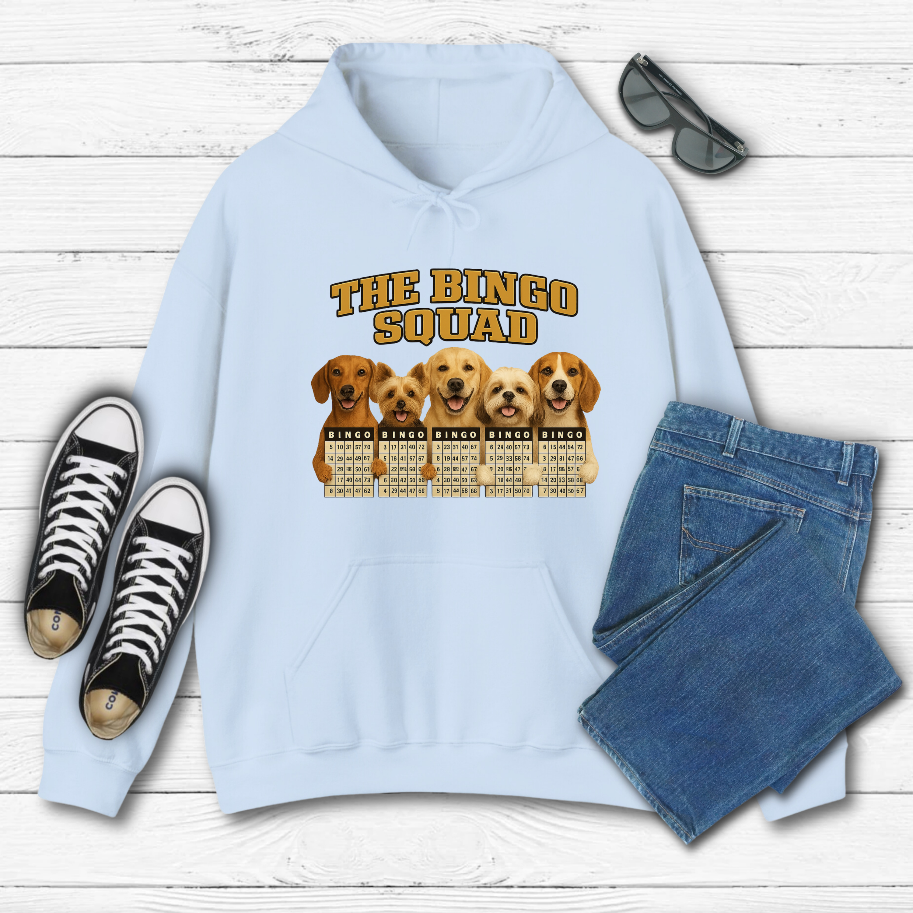 The Bingo Squad  with Dogs Hoodie