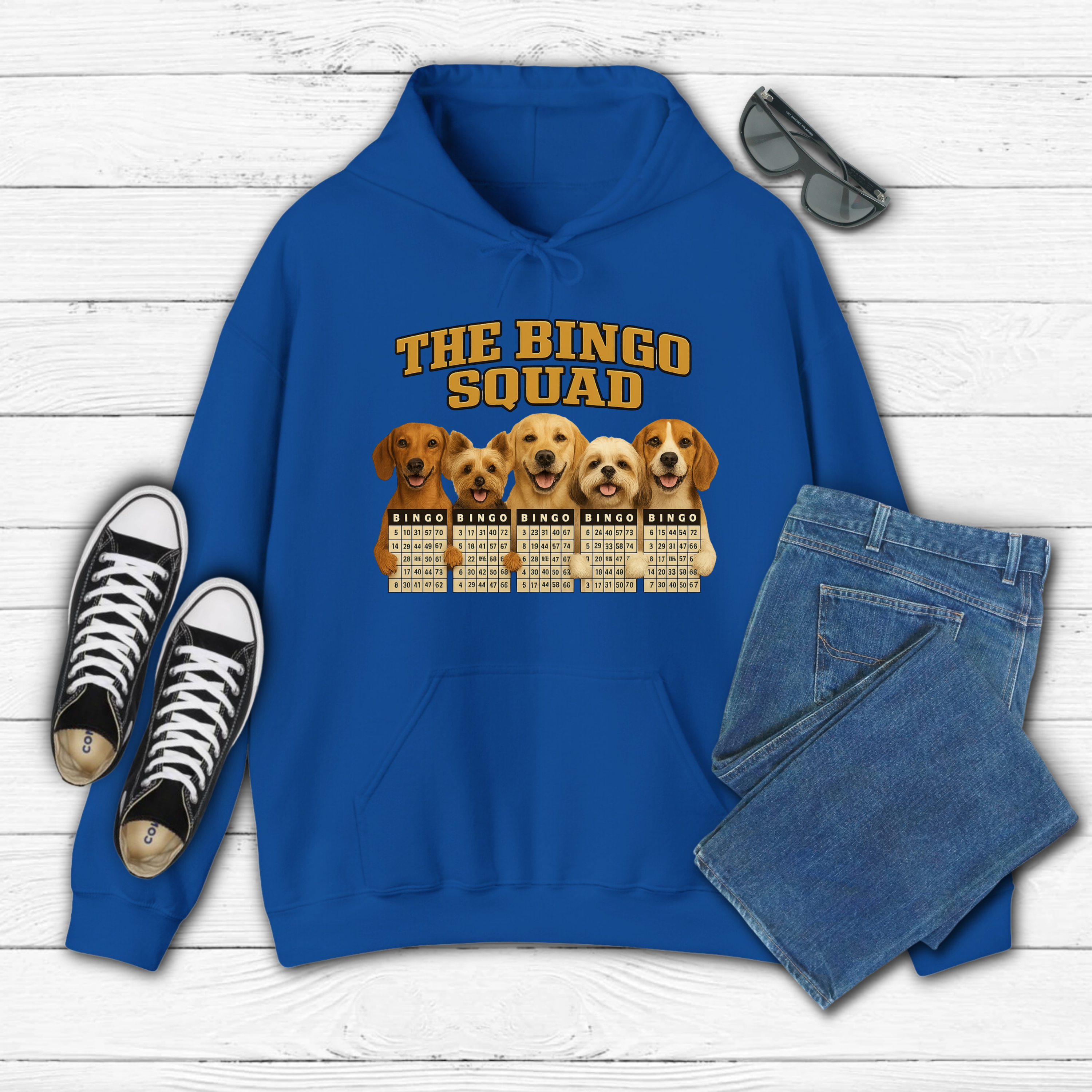 The Bingo Squad  with Dogs Hoodie