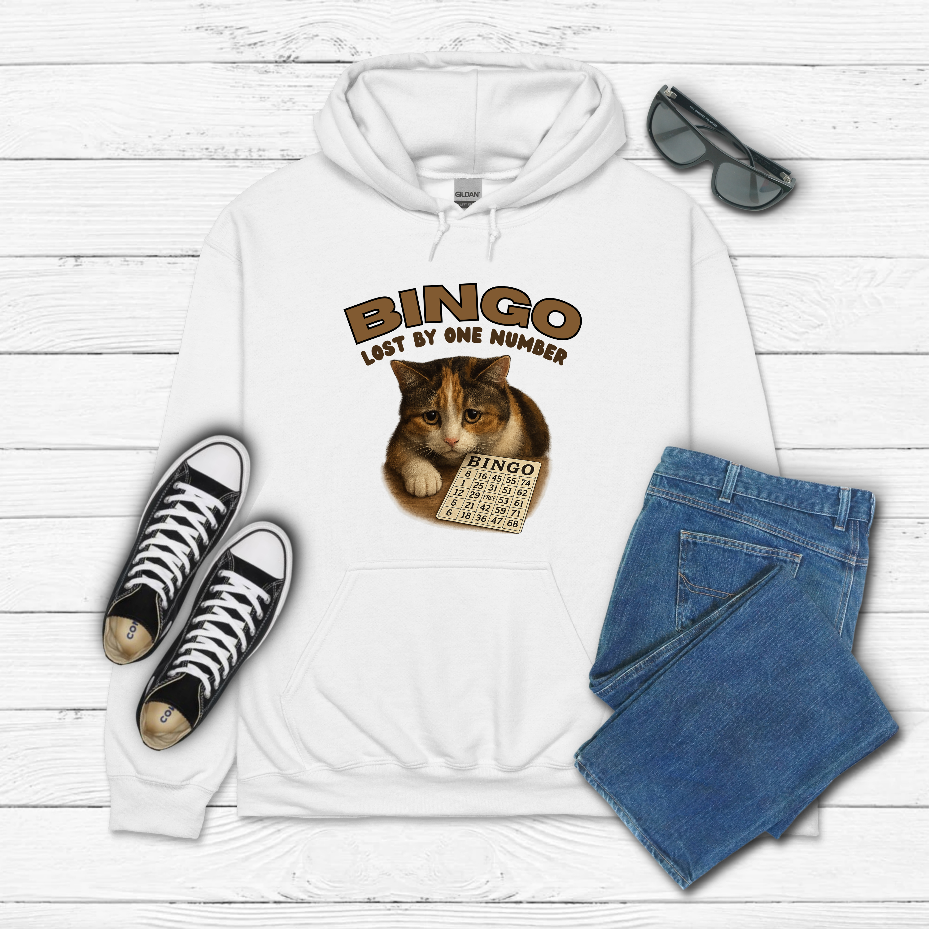 BINGO - Lost by one number Hoodie