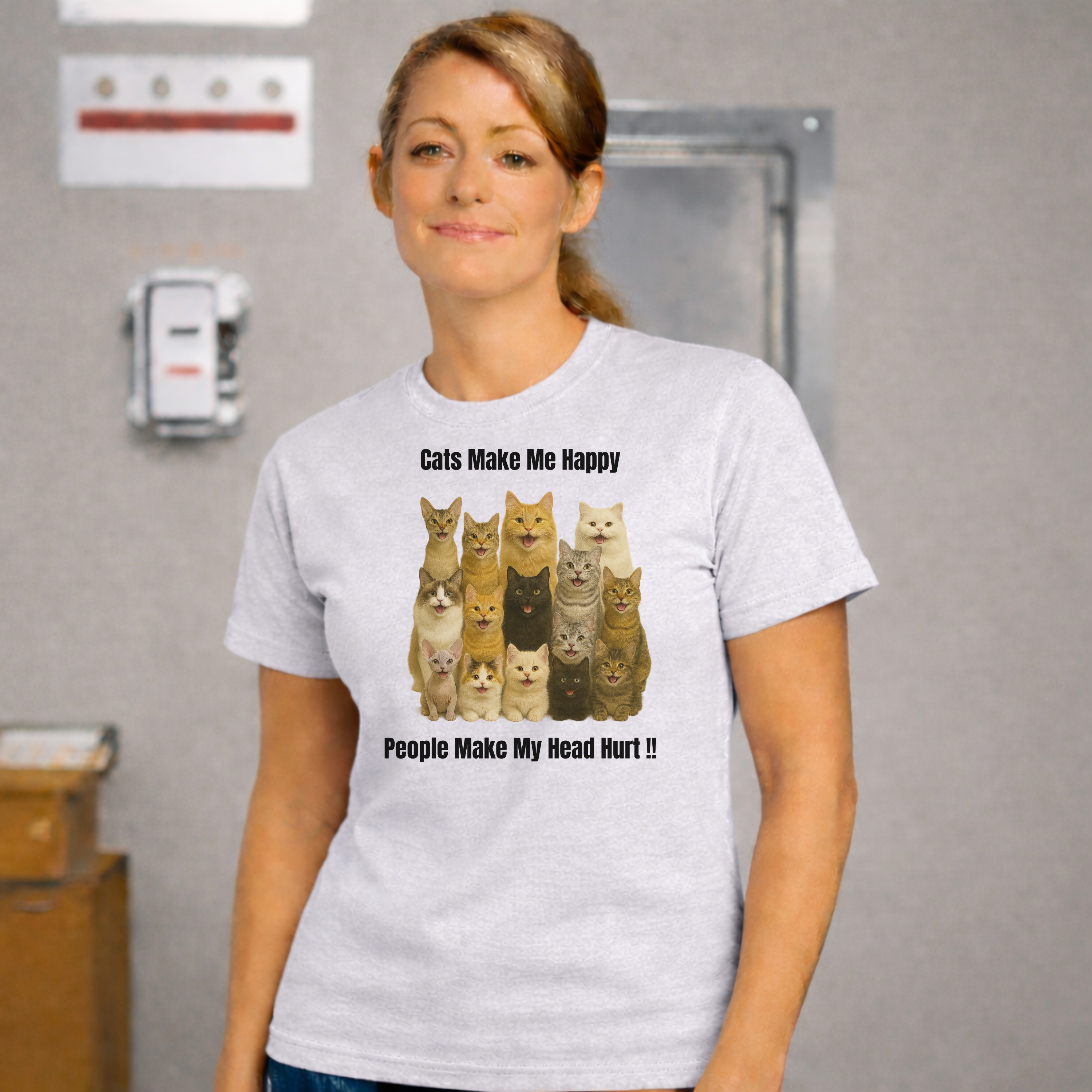 Cats Make Me Happy Shirt