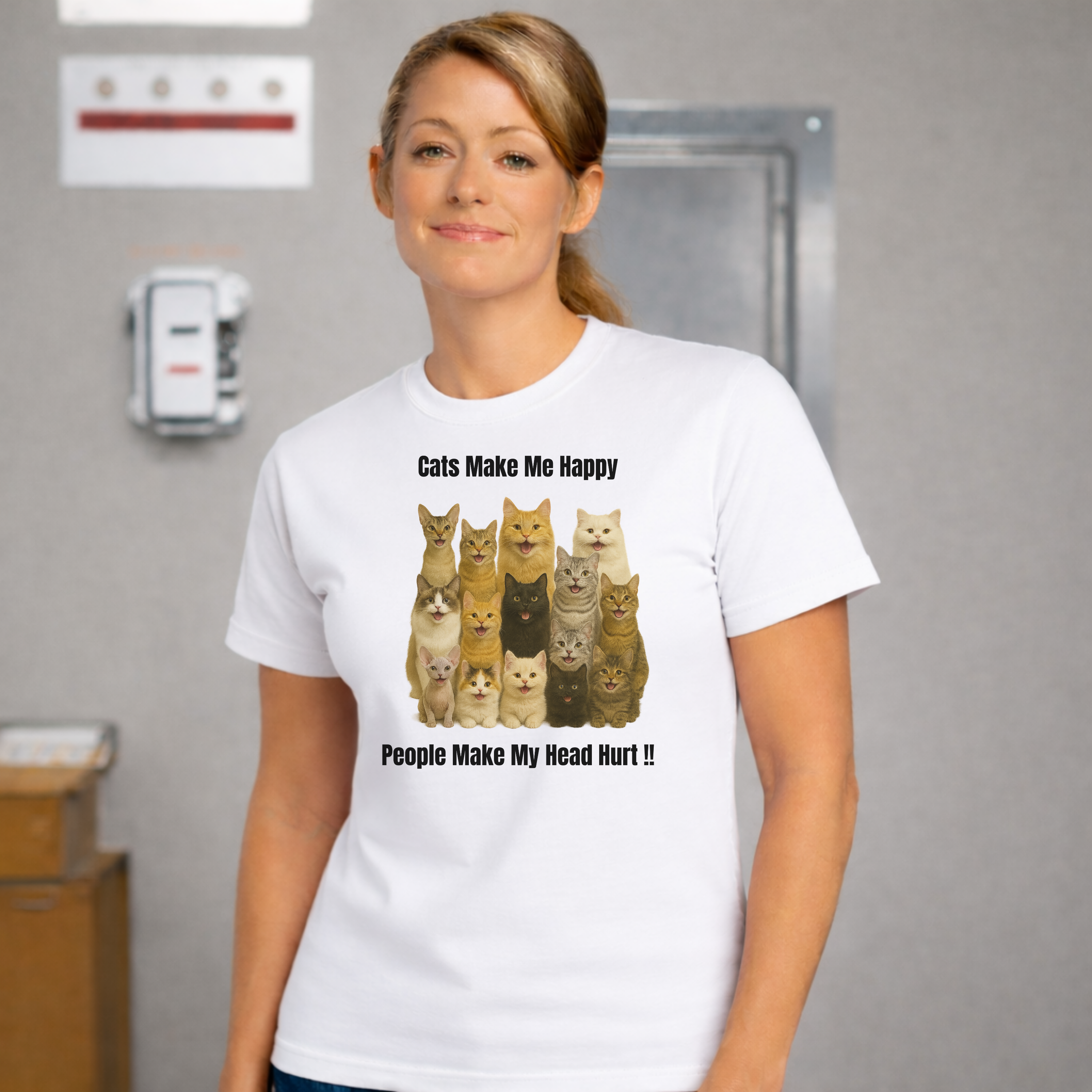Cats Make Me Happy Shirt